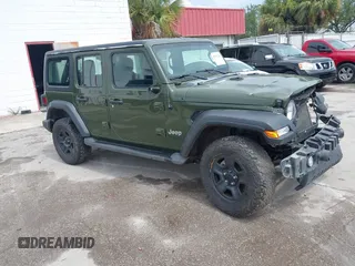 2021 Jeep Wrangler Unlimited Sport S с VIN 1C4HJXDNXMW553207, выставлен на аукционе IAAI как лот 42791218 с пробегом 69 770 миль миль и . История ставок и продаж доступна на DreamBid. Изображение 1.