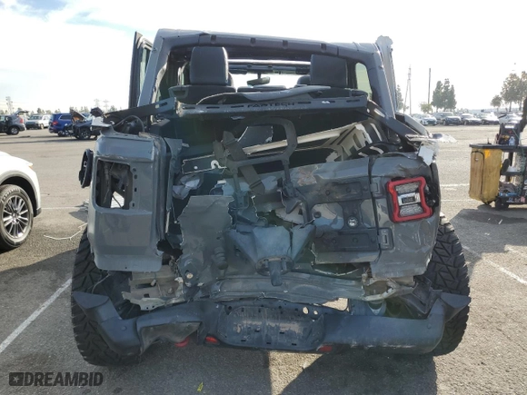 2018 Jeep Wrangler Unlimited Rubicon with VIN 1C4HJXFG4JW265998, listed as a Copart auction lot 86395254 with 51,105 mi miles and Salvage Title. Bid and sale history available at carsss.com. Image 6.
