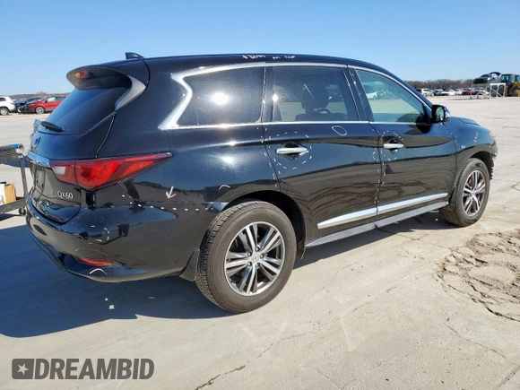 2019 Infiniti QX60 Luxe with VIN 5N1DL0MN1KC548908, listed as a Copart auction lot 48357945 with 89,353 mi miles and Salvage Title. Bid and sale history available at DreamBid. Image 3.