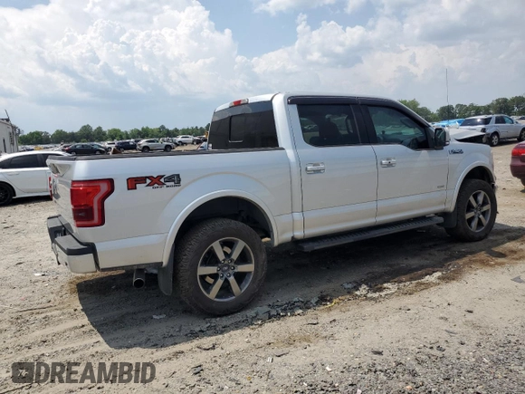 2015 Ford F-150 XLT with VIN 1FTEW1EGXFFC48357, listed as a Copart auction lot 59607485 with 199,050 mi miles and Salvage title. Bid and sale history available at DreamBid. Image 3.