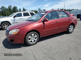 2008 Kia Spectra EX z VIN KNAFE121785509361, wystawiony jako Copart lot #61854515 z przebiegiem 152 700 mil mil oraz Czysty tytuł • Clean title. Historia ofert i sprzedaży dostępna na DreamBid. Obrazek 1.