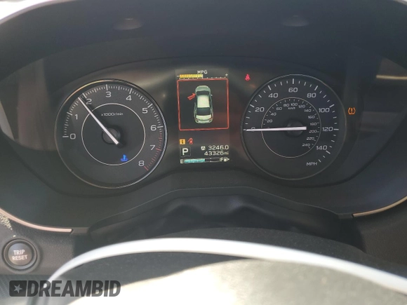 2018 Subaru Impreza Premium with VIN 4S3GKAD69J3608886, listed as a Copart auction lot 59051215 with 43,326 mi miles and Salvage title. Bid and sale history available at DreamBid. Image 9.