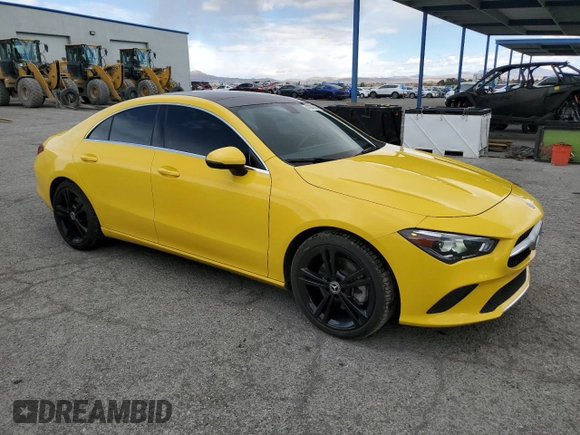 2020 Mercedes-Benz CLA 250 with VIN WDD5J4HB8LN038332, listed as a Copart auction lot 47602305 with 81,947 mi miles and Salvage title. Bid and sale history available at DreamBid. Image 4.