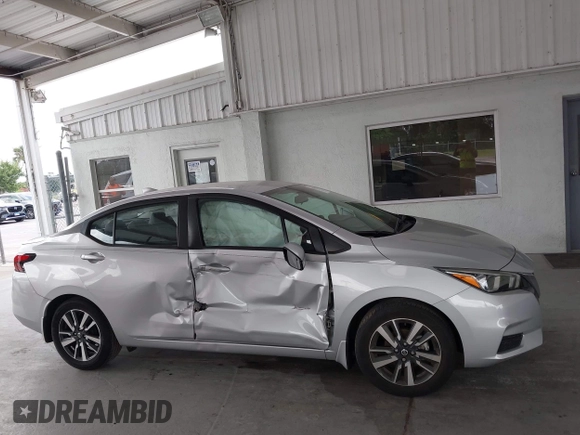 2021 Nissan Versa SV with VIN 3N1CN8EV4ML858875, listed as a IAAI auction lot 42470930 with 11,908 mi miles and . Bid and sale history available at DreamBid. Image 13.