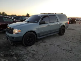 2007 Ford Expedition EL SSV with VIN 1FMFK16587LA37671, listed as a Copart auction lot 87729795 with 143,723 mi miles and Salvage Title. Bid and sale history available at carsss.com. Image 1.