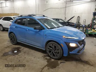 2022 Hyundai Kona N Line with VIN KM8K3CA33NU925491, listed as a Copart auction lot 41770885 with 33,109 mi miles and Salvage Title. Bid and sale history available at carsss.com. Image 4.
