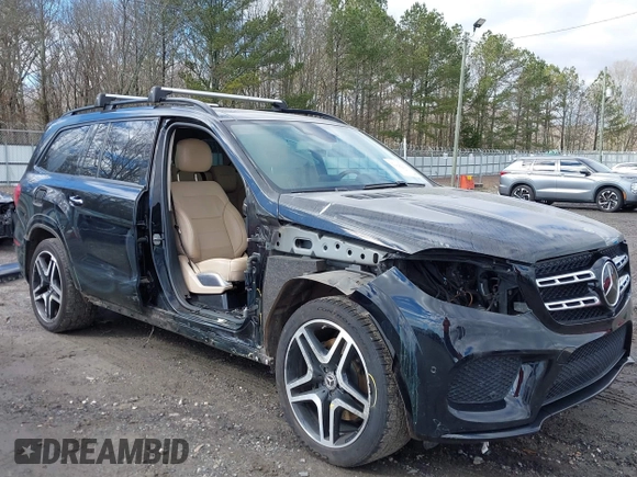 2019 Mercedes-Benz GLS 550 with VIN 4JGDF7DEXKB206377, listed as a IAAI auction lot 41263503 with 83,842 mi miles and . Bid and sale history available at DreamBid. Image 6.