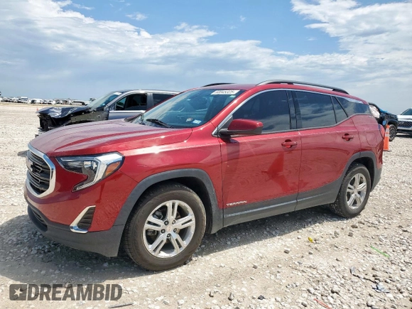 2020 GMC Terrain SLE with VIN 3GKALMEV6LL207236, listed as a Copart auction lot 60045325 with 79,616 mi miles and Salvage title. Bid and sale history available at DreamBid. Image 1.