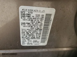 2009 Nissan Murano LE with VIN JN8AZ18W99W214380, listed as a Copart auction lot 48224695 with 146,228 mi miles and Salvage Title. Bid and sale history available at carsss.com. Image 13.