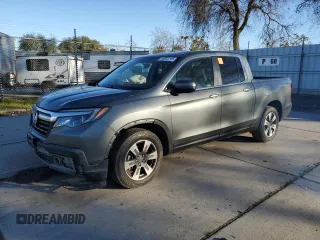 2019 Honda Ridgeline RTL z VIN 5FPYK2F56KB002827, wystawiony jako Copart lot #44001105 z przebiegiem 59 343 mil mil oraz Szkoda całkowita • Salvage title. Historia ofert i sprzedaży dostępna na DreamBid. Obrazek 1.