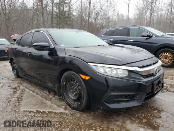 2016 Honda Civic Sedan LX with VIN 2HGFC2F52GH011380, listed as a Copart auction lot 50556855 with 197,350 mi miles and Salvage Title. Bid and sale history available at carsss.com. Image 4.