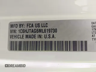 2021 Jeep Gladiator Willys с VIN 1C6HJTAG6ML619730, выставлен на аукционе IAAI как лот 41172494 с пробегом 40 360 миль миль и . История ставок и продаж доступна на DreamBid. Изображение 9.