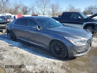 2017 Genesis G90 5.0L Ultimate with VIN KMHG54JH0HU023614, listed as a Copart auction lot 46074205 with 83,591 mi miles and Salvage Title. Bid and sale history available at carsss.com. Image 4.
