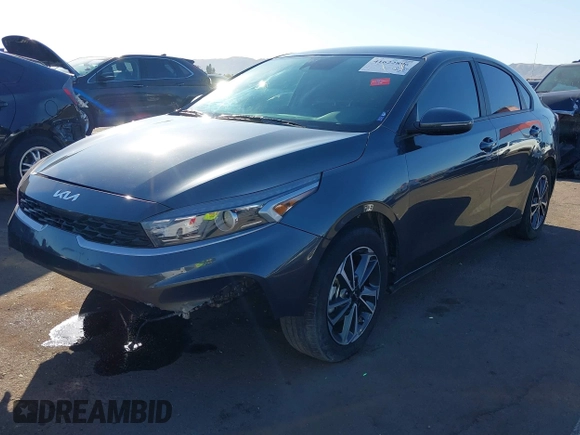 2023 Kia Forte LXS with VIN 3KPF24AD8PE681457, listed as a IAAI auction lot 41622896 with 49,776 mi miles. Bid and sale history available at carsss.com. Image 2.