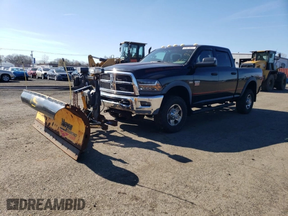 2012 Ram 2500 Power Wagon with VIN 3C6TD5ET6CG216508, listed as a Copart auction lot 53023055 with 154,301 mi miles and Salvage Title. Bid and sale history available at carsss.com. Image 1.