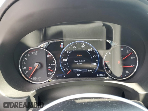 2022 GMC Terrain Denali with VIN 3GKALXEV0NL296872, listed as a Copart auction lot 55835885 with 24,015 mi miles and Salvage title. Bid and sale history available at DreamBid. Image 9.
