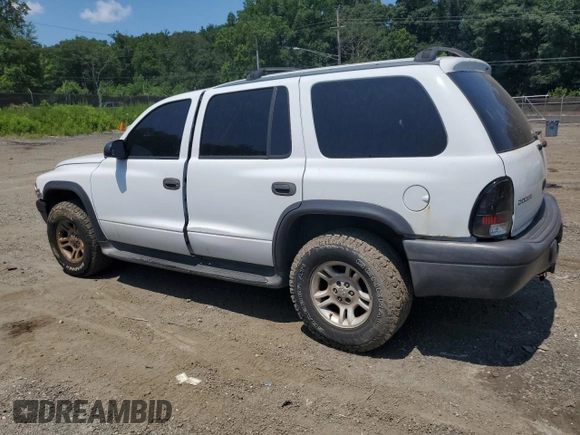 2003 Dodge Durango Sport with VIN 1D4HS38N63F522358, listed as a Copart auction lot 62640305 with 258,304 mi miles and Salvage title. Bid and sale history available at DreamBid. Image 2.