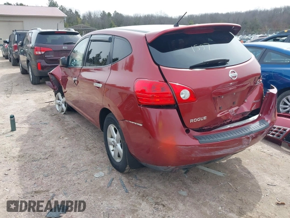 2010 Nissan Rogue S with VIN JN8AS5MT9AW019505, listed as a IAAI auction lot 41931597 with Not Provided miles and . Bid and sale history available at DreamBid. Image 3.