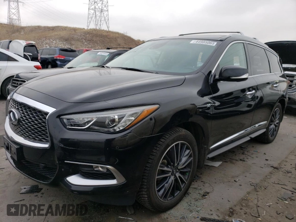 2016 Infiniti QX60 with VIN 5N1AL0MM3GC503924, listed as a Copart auction lot 44985065 with 109,328 mi miles and Salvage Title. Bid and sale history available at DreamBid. Image 1.