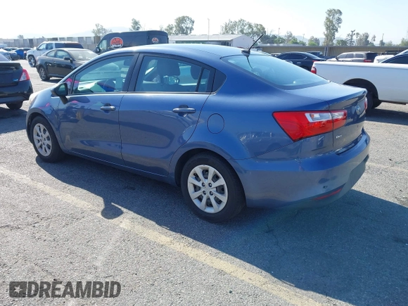 2016 Kia Rio LX with VIN KNADM4A32G6648191, listed as a IAAI auction lot 41925984 with 187,116 mi miles. Bid and sale history available at carsss.com. Image 3.