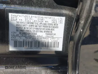 2021 Nissan Sentra SV with VIN 3N1AB8CV2MY283648, listed as a IAAI auction lot 41892493 with 63,228 mi miles and . Bid and sale history available at DreamBid. Image 9.