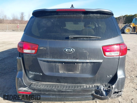 2017 Kia Sedona LX with VIN KNDMB5C12H6229530, listed as a IAAI auction lot 41817443 with 97,160 mi miles. Bid and sale history available at carsss.com. Image 16.
