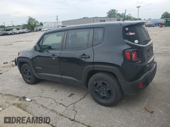 2020 Jeep Renegade Sport z VIN ZACNJAAB2LPL11224, wystawiony jako Copart lot #59463445 z przebiegiem 77 873 mil mil oraz Szkoda całkowita • Salvage title. Historia ofert i sprzedaży dostępna na DreamBid. Obrazek 2.