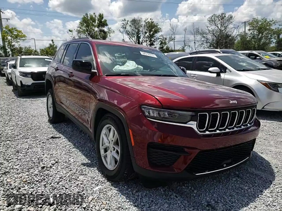 2024 Jeep Grand Cherokee Laredo X with VIN 1C4RJHAG5RC194583, listed as a Copart auction lot 52618915 with 19,283 mi miles and Salvage Title. Bid and sale history available at carsss.com. Image 12.