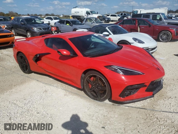 2020 Chevrolet Corvette 1LT with VIN 1G1Y62D44L5105117, listed as a Copart auction lot 74437624 with 0 mi miles and Non Repairable. Bid and sale history available at carsss.com. Image 4.