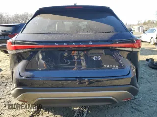 2023 Lexus RX with VIN 2T2BAMCA8PC014838, listed as a Copart auction lot 42512055 with 0 mi miles and Salvage Title. Bid and sale history available at carsss.com. Image 6.