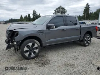 2023 Ford F-150 Lightning Pro с VIN 1FT6W1EV9PWG25278, выставлен на аукционе Copart как лот 60293095 с пробегом 24 450 миль миль и Списание • Salvage title. История ставок и продаж доступна на DreamBid. Изображение 1.