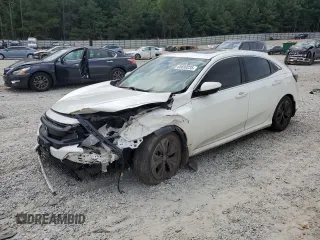 2018 Honda Civic EX with VIN SHHFK7H55JU209085, listed as a Copart auction lot 60690235 with 84,784 mi miles and Salvage title. Bid and sale history available at DreamBid. Image 1.