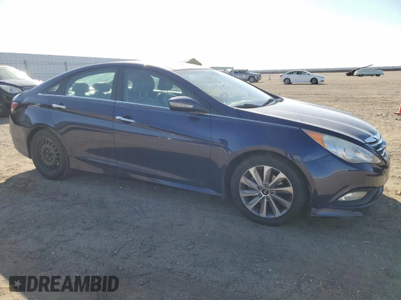 2014 Hyundai Sonata SE with VIN 5NPEC4AC3EH873992, listed as a Copart auction lot 87321434 with 168,055 mi miles and Salvage Title. Bid and sale history available at DreamBid. Image 4.