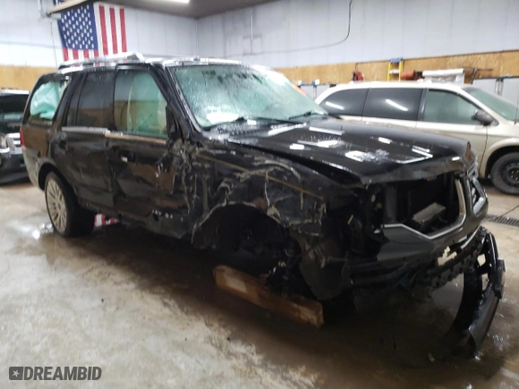 2015 Lincoln Navigator with VIN 5LMJJ2JT5FEJ00671, listed as a Copart auction lot 46800025 with 0 mi miles and Clean Title. Bid and sale history available at carsss.com. Image 4.