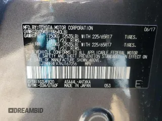 2017 Toyota RAV4 LE with VIN JTMBFREV7HJ167056, listed as a Copart auction lot 54156215 with 93,475 mi miles and Salvage Title. Bid and sale history available at carsss.com. Image 13.