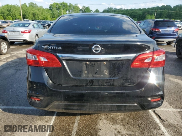 2017 Nissan Sentra S with VIN 3N1AB7AP7HY354332, listed as a Copart auction lot 54520275 with 160,738 mi miles and Non repairable. Bid and sale history available at DreamBid. Image 6.