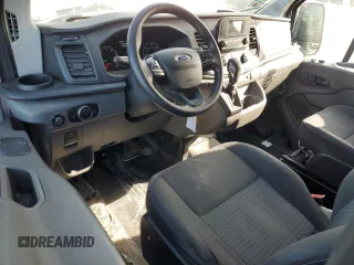 2021 Ford Transit Cargo with VIN 1FTYE1Y82MKA07059, listed as a Copart auction lot 44804965 with 43,980 mi miles and Salvage Title. Bid and sale history available at carsss.com. Image 8.