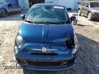 2015 FIAT 500 Turbo with VIN 3C3CFFHH3FT500548, listed as a Copart auction lot 81249704 with 128,388 mi miles and Salvage Title. Bid and sale history available at carsss.com. Image 5.
