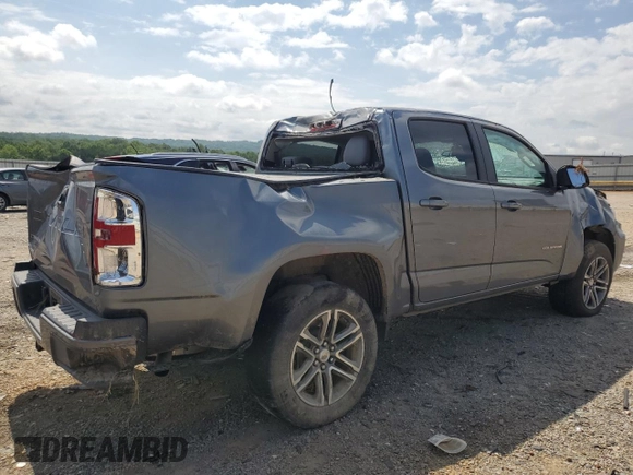 2022 Chevrolet Colorado 2WD Work Truck with VIN 1GCGSBEN9N1172070, listed as a Copart auction lot 64903605 with 53,398 mi miles and Salvage title. Bid and sale history available at DreamBid. Image 3.