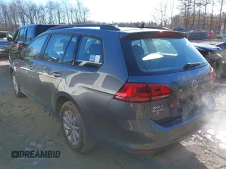 2016 Volkswagen Golf SportWagen TSI S with VIN 3VWC17AU4GM521893, listed as a IAAI auction lot 41509765 with 106,226 mi miles. Bid and sale history available at carsss.com. Image 3.