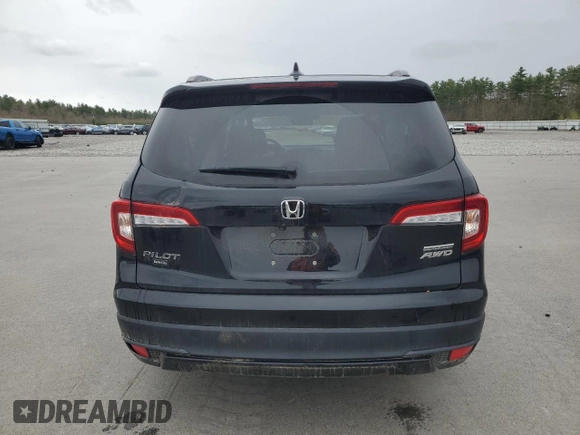 2022 Honda Pilot Special Edition with VIN 5FNYF6H22NB001928, listed as a Copart auction lot 55189035 with 37,354 mi miles and Salvage title. Bid and sale history available at DreamBid. Image 6.