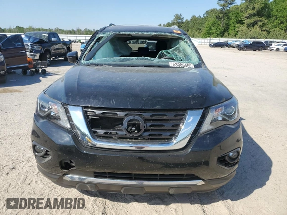 2017 Nissan Pathfinder SL with VIN 5N1DR2MNXHC669326, listed as a Copart auction lot 53086465 with 53,242 mi miles and Salvage title. Bid and sale history available at DreamBid. Image 5.
