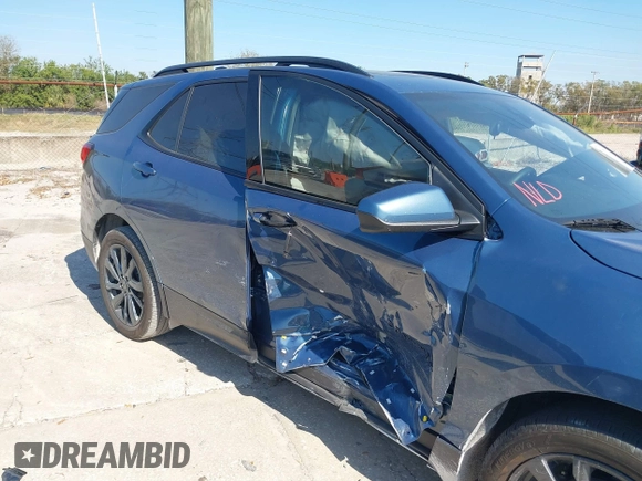 2024 Chevrolet Equinox RS with VIN 3GNAXMEG9RL181331, listed as a IAAI auction lot 41711779 with 15,405 mi miles and . Bid and sale history available at DreamBid. Image 6.