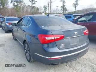 2015 Kia Cadenza Premium with VIN KNALN4D79F5195179, listed as a IAAI auction lot 41497523 with 258,695 mi miles. Bid and sale history available at carsss.com. Image 3.