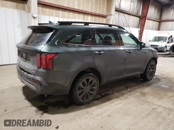 2023 Kia Sorento X-Line SX Prestige with VIN 5XYRKDLF8PG224341, listed as a Copart auction lot 44988145 with 16,400 mi miles and Salvage Title. Bid and sale history available at DreamBid. Image 3.