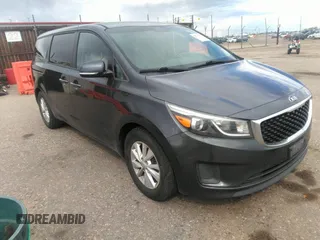 2017 Kia Sedona LX with VIN KNDMB5C18H6218659, listed as a IAAI auction lot 42135552 with 157,263 mi miles. Bid and sale history available at carsss.com. Image 1.