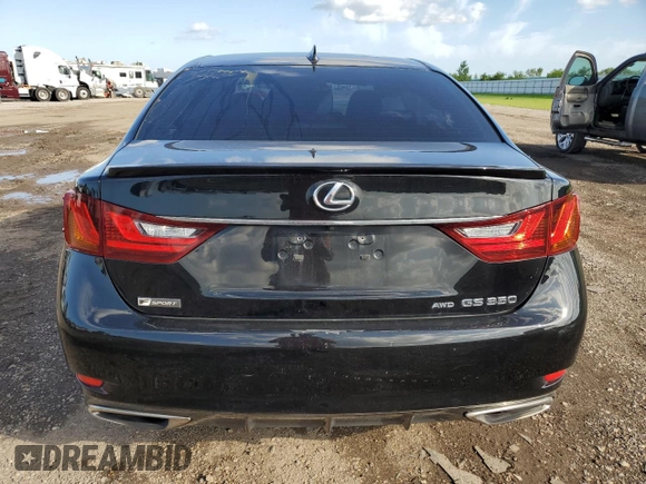 2015 Lexus GS 350 with VIN JTHCE1BL0FA008659, listed as a Copart auction lot 65385394 with 79,399 mi miles and Salvage Title. Bid and sale history available at carsss.com. Image 6.