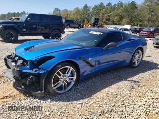 2014 Chevrolet Corvette Z51 3LT with VIN 1G1YM2D77E5105731, listed as a Copart auction lot 50523975 with 56,229 mi miles and Clean title. Bid and sale history available at DreamBid. Image 1.