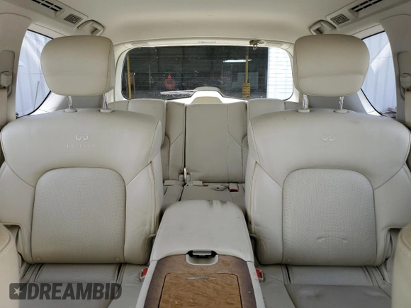 2014 Infiniti QX80 with VIN JN8AZ2NF4E9555558, listed as a Copart auction lot 54570895 with 123,433 mi miles and Salvage title. Bid and sale history available at DreamBid. Image 10.