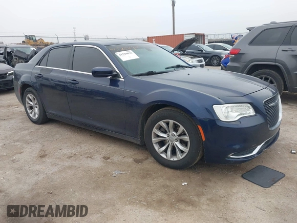 2015 Chrysler 300 Limited with VIN 2C3CCAAG5FH796498, listed as a IAAI auction lot 41520694 with 165,433 mi miles. Bid and sale history available at carsss.com. Image 1.
